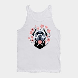 Cane Corso Revels in Spring's Cherry Blossoms Splendor Tank Top